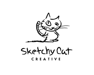 Diseños de logotipos creativos de gatos