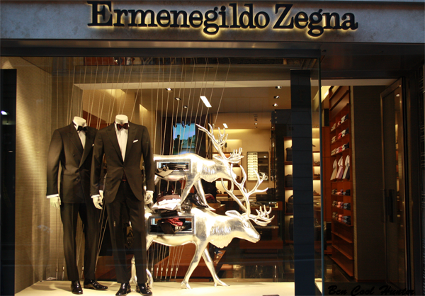 ermezildo zegna escaparate navidad