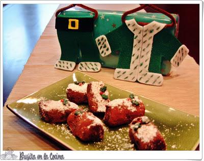 Minileños de chocolate y pasas