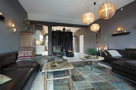 Una casa con decoración intercultural