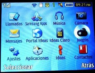 Configuración WiFi Samsung Chat 335 Opera Mini Youtube