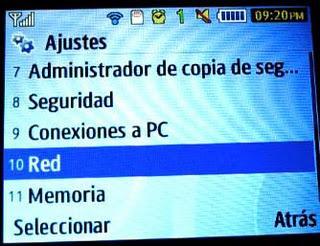 Configuración WiFi Samsung Chat 335 Opera Mini Youtube