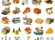 iconos construcción vector