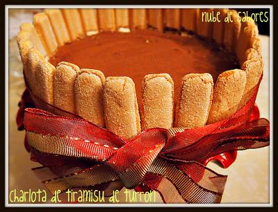 CHARLOTA DE TIRAMISÚ DE TURRÓN