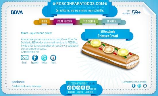 El roscón de Reyes solidario más grande del mundo