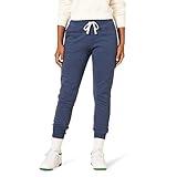 Amazon Essentials Pantalón de chándal en felpa (disponible en tallas grandes) Mujer, Azul Marino Mezcla, 3XL Grande