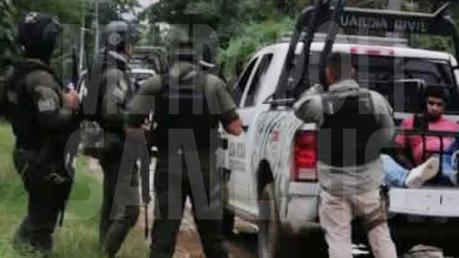 Guardia Civil Estatal se enfrenta con civiles armados en Tamasopo