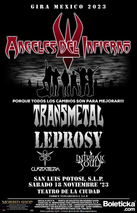 Ángeles del Infierno llega a San Luis Potosí con su «Infierno Tour 2023»