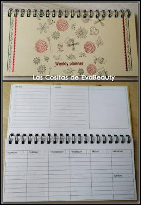 Weekly planner en TEDI TEDI, weekly planner, papeleria, material escolar, planner, organización, estudio, estudiar, oposiciones, low cost, compras, haul, blogger, blog, nuevo post