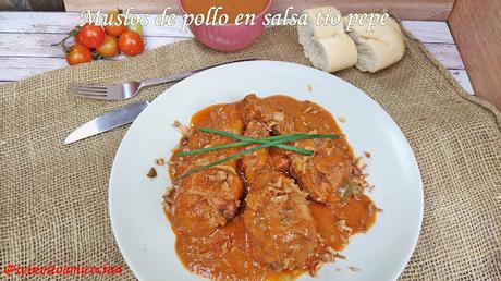 Muslos de pollo en salsa tio pepe