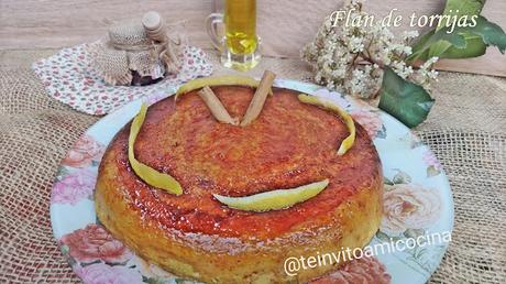 Flan de torrijas al microondas