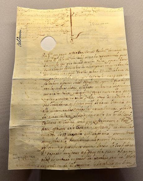 El documento del mes de noviembre del Archivo de Indias.