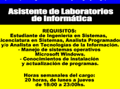 Asistente Laboratorios Informática