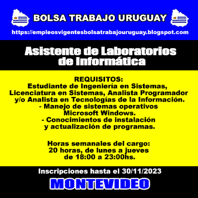 Asistente de Laboratorios de Informática Asistente de Laboratorios de Informática