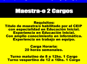 Maestra-o Cargos