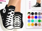 Sims Shoes: Chuck Taylor Star Converse platform high Sneakers