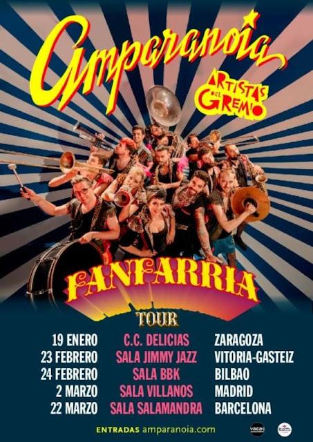 AMPARANOIA Y ARTISTAS DEL GREMIO: 'FANFARRIA TOUR 2024'