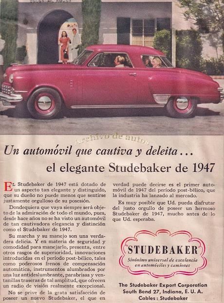 Studebaker Commander Regal Deluxe Starlight del año 1947