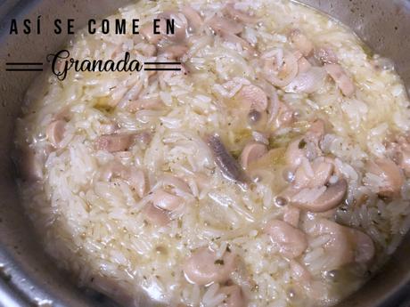 Risotto de champiñones