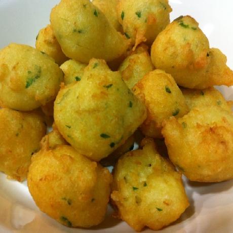 Como preparar buñuelos caseros de gambas