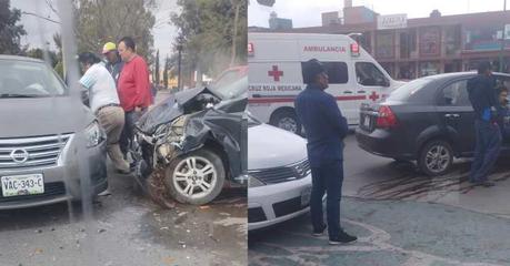Accidente en Avenida Himno Nacional de San Luis Potosí deja dos Heridos