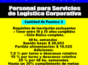 Personal para Servicios Logística Corporativa