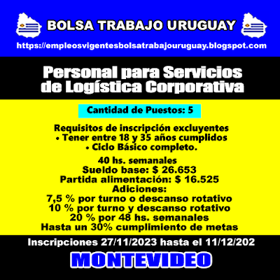 Personal para Servicios de Logística Corporativa