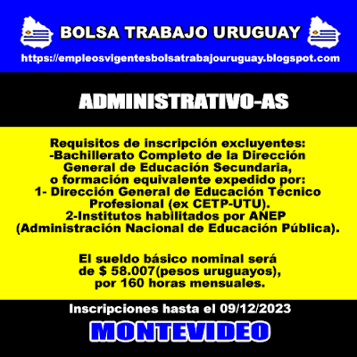 ADMINISTRATIVO-AS (INUMET)