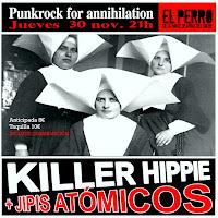 Concierto de Jipis Atómicos y Killer Hippie en El perro de la parte de atrás del coche