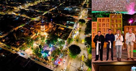 Gobernador Ricardo Gallardo Inaugura Restauración del Atrio de la Iglesia en Tlaxcala, San Luis Potosí