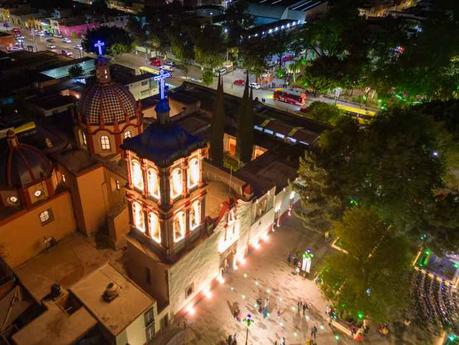 Gobernador Ricardo Gallardo Inaugura Restauración del Atrio de la Iglesia en Tlaxcala, San Luis Potosí