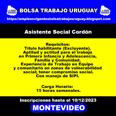 Asistente Social Cordón