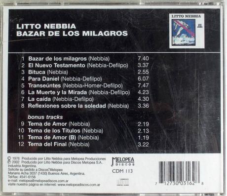 Litto Nebbia - Bazar de los Milagros (1976)