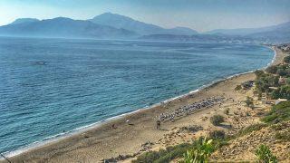 Vista de la playa de Kommos.