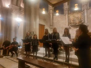 11 de NOVIEMBRE CONCIERTO CANTORÍA RE-QUINTO EN BASÍLICA Y CRIPTA DE LA SAGRADA FAMILIA DE BARCELONA