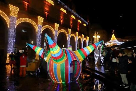 Encendido del Árbol en Plaza de Armas Inaugura la Temporada Navideña en San Luis Potosí