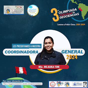 Conoce a la Coordinadora General de la Tercera Olimpiada Peruana en Geociencias