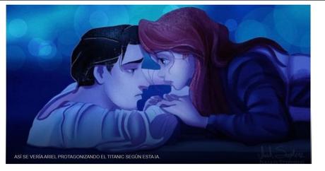 Amantes del Titanic recrearon a las princesas de Disney como protagonistas de la película