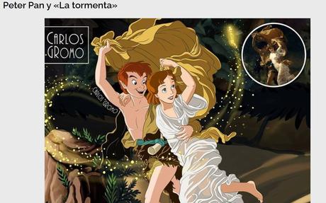 Cuadros famosos rediseñados con personajes de clásicos Disney
