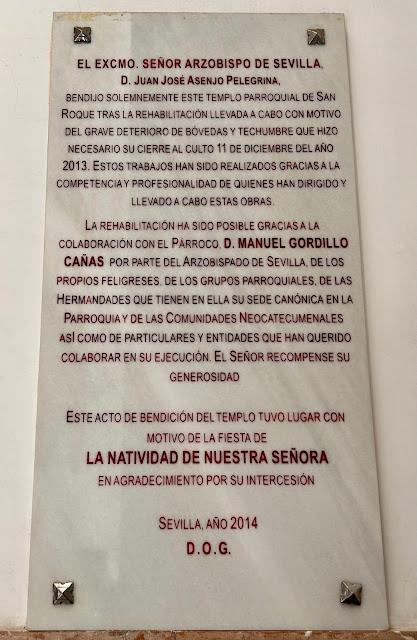 La Iglesia de San Roque (10): la entrada al templo.