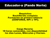 Educador-a (Pando Norte)