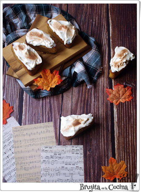 Bizcochitos de calabaza con crema de mascarpone Bizcochitos de calabaza con crema de mascarpone