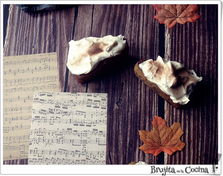 Bizcochitos de calabaza con crema de mascarpone Bizcochitos de calabaza con crema de mascarpone