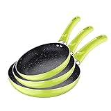 San Ignacio Molen | Sartenes Antiadherentes | Set de 3 Piezas | Fabricadas con Aluminio Prensado | Juego de Sartenes de 20, 24 y 28 cm de Diámetro | Agarre Ergonómico Soft Touch