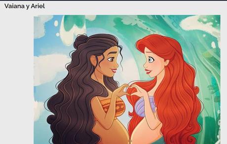 Así serían los embarazos de las Princesas Disney