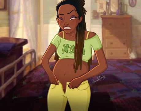 Así serían los embarazos de las Princesas Disney