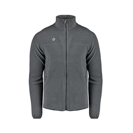 Izas - Forro Polar para Hombre - Chaqueta Polar con Cuello Alto y Cremallera - Forro Polar de Invierno Ligero y de Secado Rápido - Ideal para Actividades al Aire Libre - Padru Carbón - 4XL