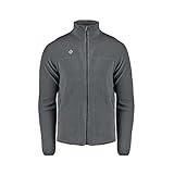 Izas - Forro Polar para Hombre - Chaqueta Polar con Cuello Alto y Cremallera - Forro Polar de Invierno Ligero y de Secado Rápido - Ideal para Actividades al Aire Libre - Padru Carbón - 4XL