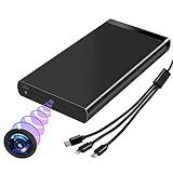 CYI Cámara Espia Oculta HD 1080p, Portátil Cámara Vigilancia para Coche con 50 Horas, Powerbank Spy Camera 10000mAh para Inicio/Viaje de Trabajo