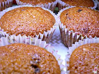 Muffins integrales de zanahoria con frutos secos. La ocasión: picnic de gastrobloggers!